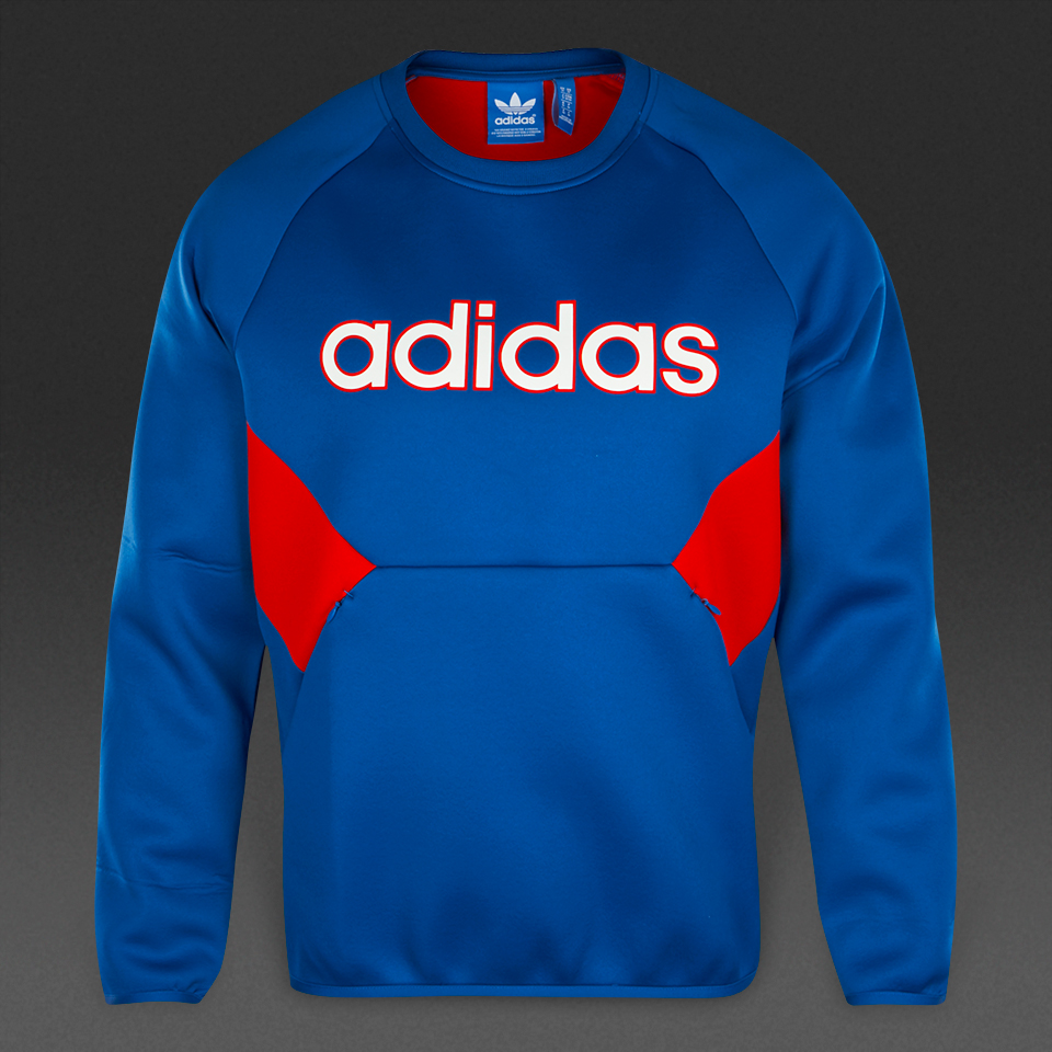 Adidas Originals Linear Crew Top Blue for Men